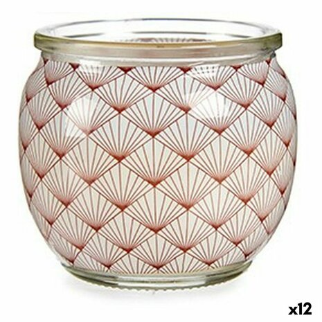 Geurkaars Kokosnoot Crème Glas Was (7,5 x 6,3 x 7,5 cm) (12 Stuks) 1