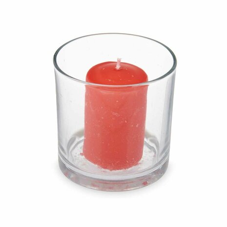 Geurkaars 10 x 10 x 10 cm (6 Stuks) Glas Rode Vruchten 2