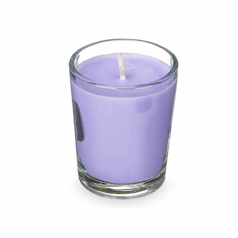Geurkaarsenset 16 x 6,5 x 11 cm (12 Stuks) Glas Lavendel 2