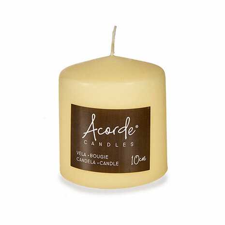 Kaars Crème 9 x 10 x 9 cm (4 Stuks) 2