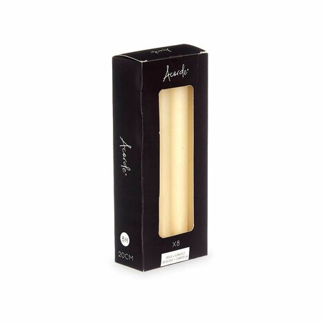 Kaarsenset Crème 2 x 2 x 20 cm (12 Stuks) 3