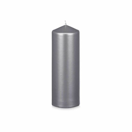 Kaars Zilverkleurig 7 x 20 x 7 cm (12 Stuks) 2