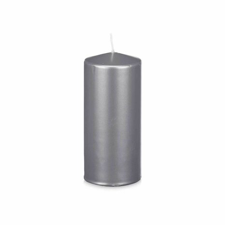 Kaars Zilverkleurig 9 x 20 x 9 cm (8 Stuks) 2