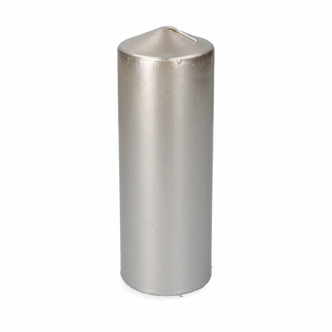 Kaars Gouden Zilverkleurig Ø 7 x 20 cm 1 Stuks 3