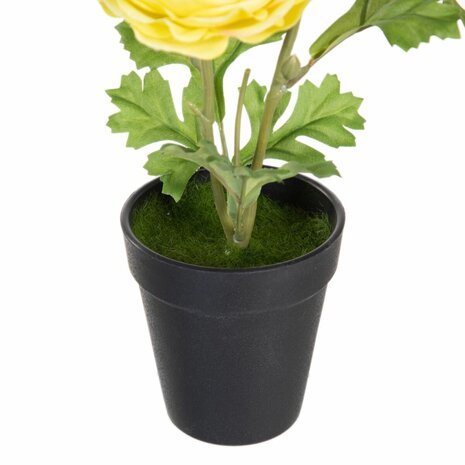 Decoratieve plant Polyester Polyethyleen Ijzer Bloem 9,5 x 9,5 x 29 cm 3