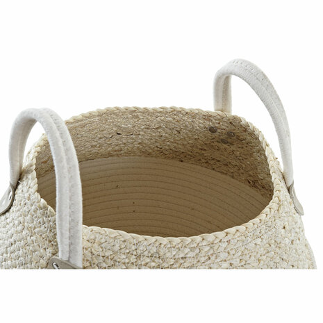 Mand DKD Home Decor 37 x 37 x 25 cm Natuurlijke Vezel 2