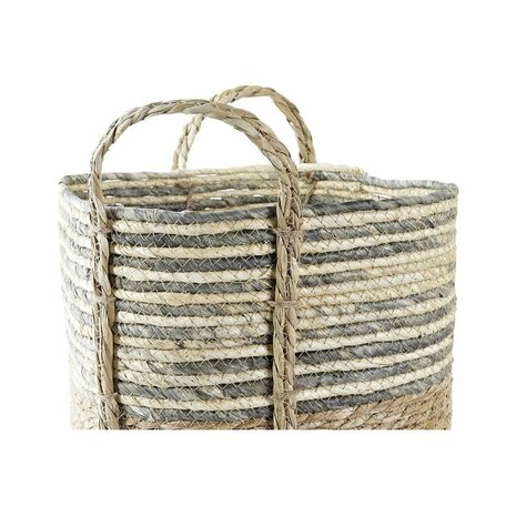 Mand DKD Home Decor Vezel (33 x 33 x 35 cm) (2 Stuks) 2