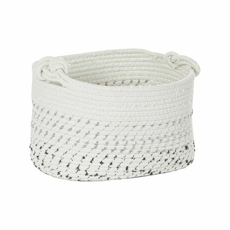 Mandenset DKD Home Decor Wit Zwart Boho 36 x 36 x 33 cm (4 Onderdelen) 2