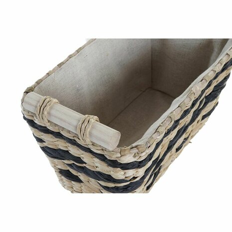 Mandenset DKD Home Decor Polyester Koloniaal Vezel (38 x 26 x 24 cm) 2
