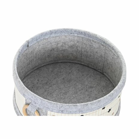 Mandenset DKD Home Decor Wit Zwart Grijs Gouden Bamboe Sterren 41 x 31 x 42 cm (4 Onderdelen) (2 Stuks) 5