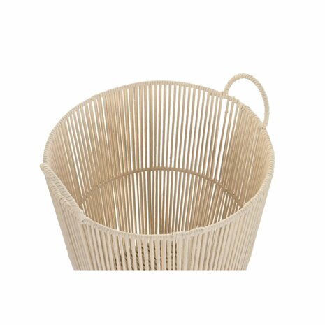 Mandenset DKD Home Decor Beige Metaal 42 x 42 x 51 cm 3 Onderdelen 4