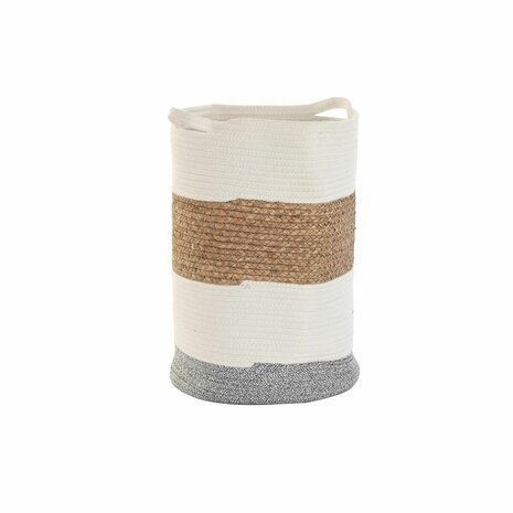 Decoratieve Mand DKD Home Decor Wit Natuurlijke Vezel 36 x 36 x 52 cm 1