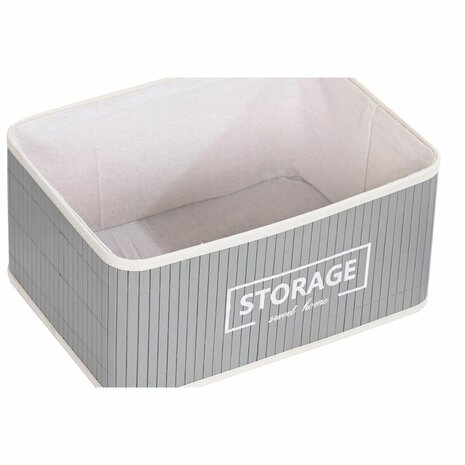 Mandenset DKD Home Decor Donker grijs Bamboe 40 x 30 x 46 cm (5 Onderdelen) (6 Onderdelen) 2