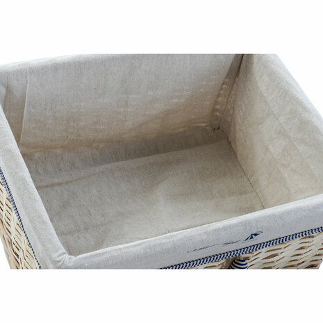 Mandenset DKD Home Decor 48 x 38 x 13 cm Polyester Spiralen (5 Stuks) 3
