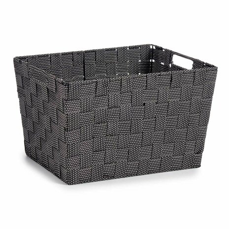 Mand Zwart Stof 25 x 20 x 35 cm (12 Stuks) 4