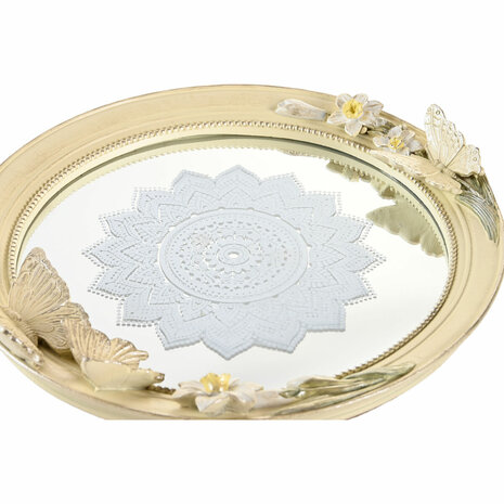 Tafeldecoratie DKD Home Decor 24 x 22,6 x 18 cm Beige Vlinders 2