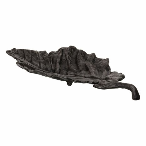Tafeldecoratie Grijs Laken Blad van een plant 43 x 22 x 5,5 cm 1