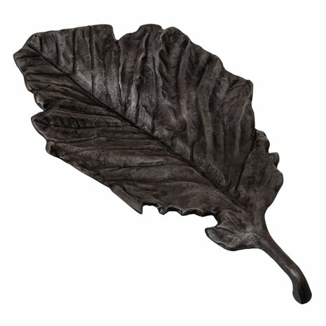 Tafeldecoratie Grijs Laken Blad van een plant 43 x 22 x 5,5 cm 2