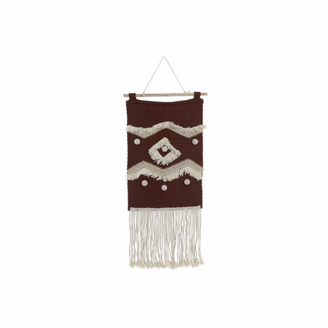 Wanddecoratie DKD Home Decor Rood Natuurlijk Boho 45 x 2 x 115 cm 1