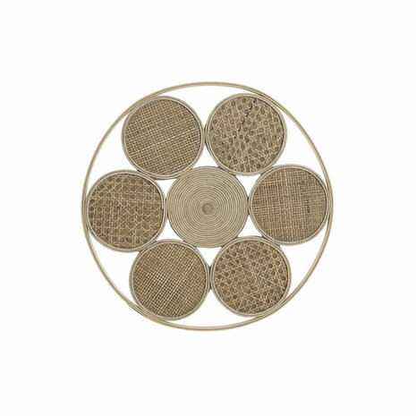 Wanddecoratie DKD Home Decor 45,5 x 2 x 45,5 cm Natuurlijk 1