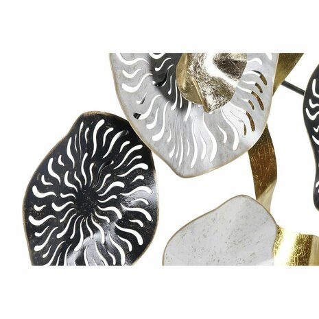 Wanddecoratie DKD Home Decor Wit Zwart Multicolour Gouden Wit/Zwart Abstract 30 x 40 cm 121,3 x 5,7 x 57 cm 2