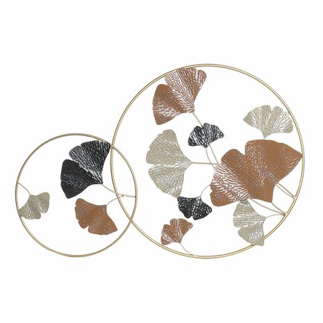 Wanddecoratie DKD Home Decor Gouden Metaal Terra cotta Blad van een plant (103,5 x 7 x 67 cm) 1