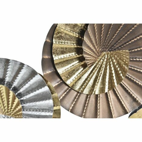 Wanddecoratie DKD Home Decor Metaal Multicolour Orientaals Spiralen (104 x 4,5 x 43 cm) 2
