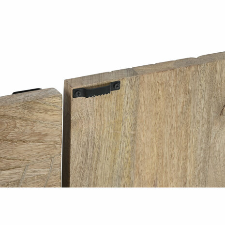 Wanddecoratie Home ESPRIT Natuurlijk Modern Blad van een plant 90 x 3 x 90 cm (9 Onderdelen) 3