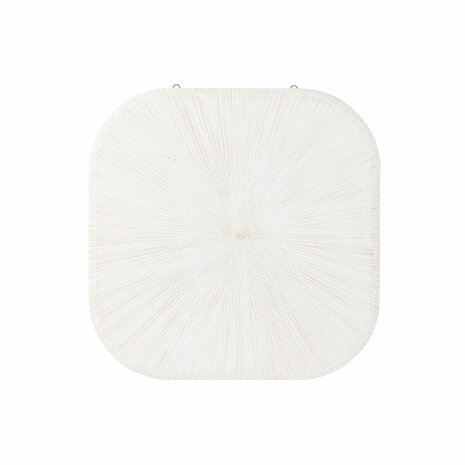 Wanddecoratie Home ESPRIT Wit Modern Verouderde afwerking 89 x 3 x 89 cm 1