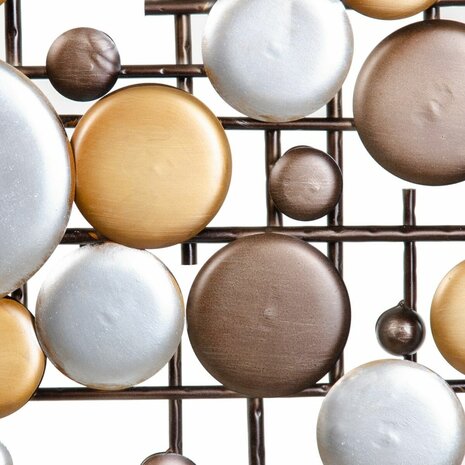 Wanddecoratie 91,5 x 4,5 x 72 cm Gouden Metaal Zilver 3