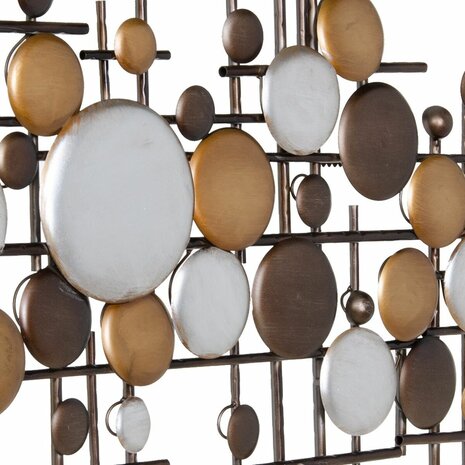 Wanddecoratie 91,5 x 4,5 x 72 cm Gouden Metaal Zilver 4