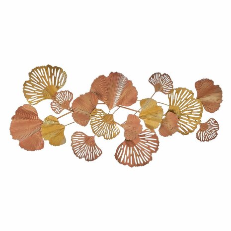 Wanddecoratie Koper Gouden Ijzer Blommor 100 x 4 x 48 cm 1