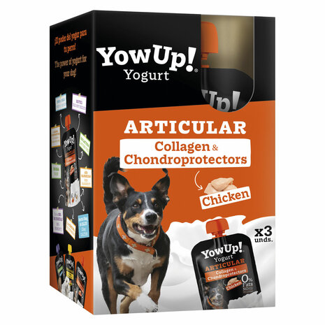 Natvoer YowUp Collagen + Chondroprotectors Kip 3 Stuks 3 x 115 g 1