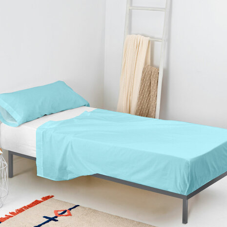 Beddengoedset HappyFriday BASIC KIDS Blauw Bed van 105 2 Onderdelen 1