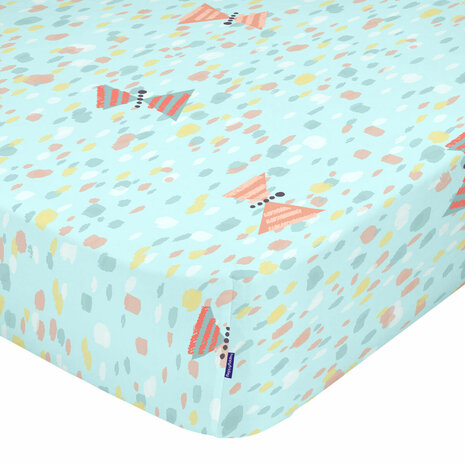 Onderlaken HappyFriday MOSHI MOSHI Blauw Multicolour 70 x 140 x 14 cm 1