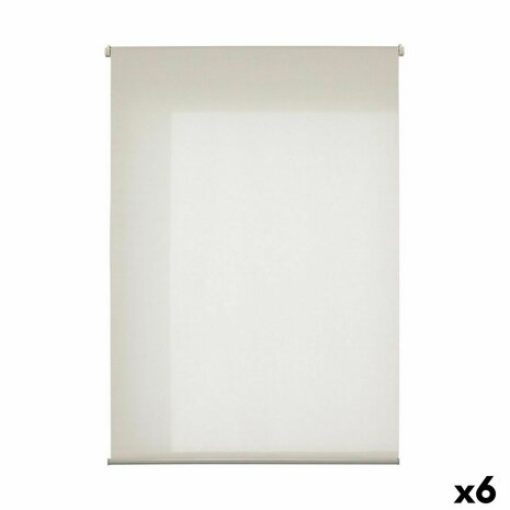 Rolgordijn 120 x 180 cm Polyester Crème Plastic (6 Stuks) 2