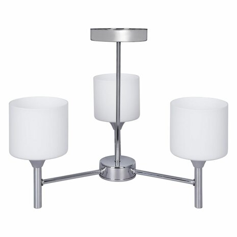 Plafondlamp Activejet AJE-MIRA 3P Wit Zilverkleurig Metaal 40 W 1