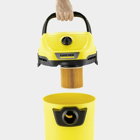 Snoerloze Stofzuiger Kärcher 1.628-551.0 Geel Zwart 225 W 4