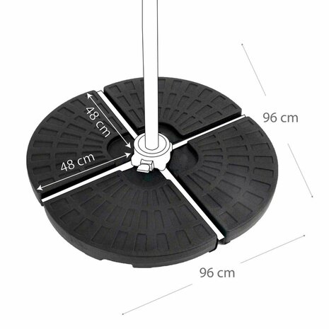 Parasolvoet Aktive 48 x 7,5 x 48 cm Plastic 3