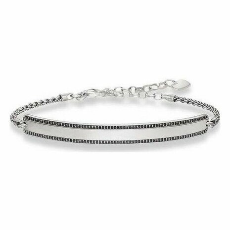 Armband Unisex Thomas Sabo LBA0009-643-11 Zilverkleurig Zwart 19 cm 15-18 cm 2