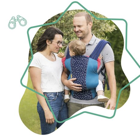 Draagzak voor baby&apos;s Badabulle Easy & Go 15 kg Blauw ergonomisch 0-4 Jaar 6
