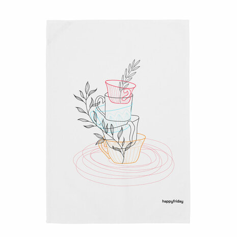 Keukendoek HappyFriday Breakfast Multicolour 70 x 50 cm (2 Stuks) 3