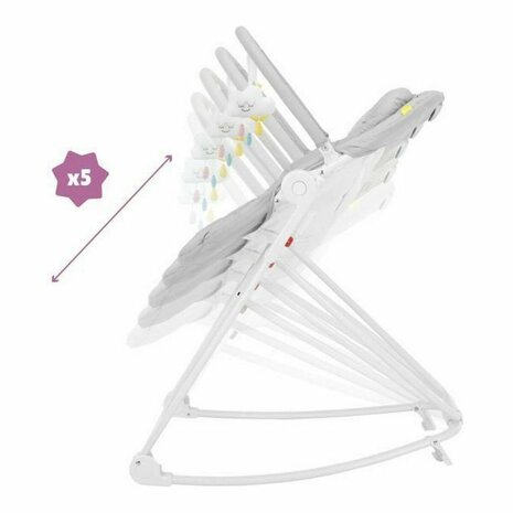 Baby wipstoel Badabulle Compact&apos;up High Grijs 3