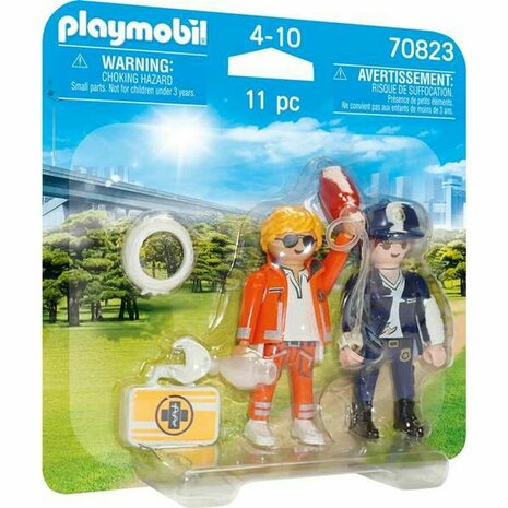 Playset Playmobil 70823 Doctor Politie 70823 (11 pcs) 1