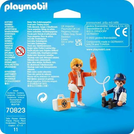Playset Playmobil 70823 Doctor Politie 70823 (11 pcs) 2