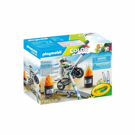 Speelset Playmobil Color Motorfiets 18 Onderdelen 4