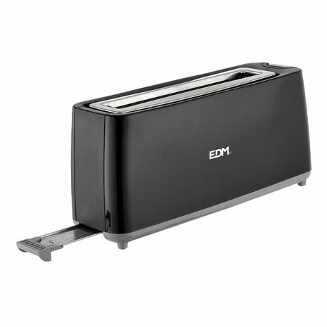 Broodrooster EDM Black Design Lang 900 W 3