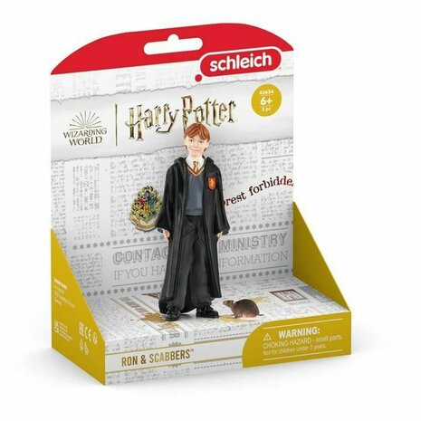 Actiefiguur Schleich Ron Weasley & Scabbers Modern 2