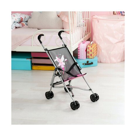 Poppenwagen Reig Paraplu Grijs Fee 4