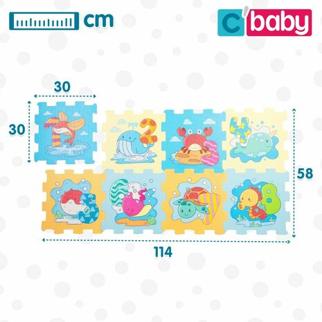 Speelkleed Colorbaby Navy EVA 8 Onderdelen (4 Stuks) 4